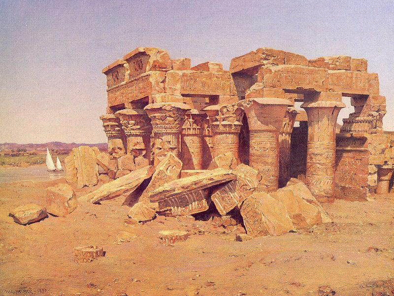 Palmer, Walter Launt The Egyptian Temple of Kom-Ombo